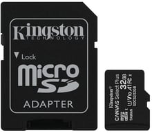 Kingston 32GB microSDHC UHS-I U1 V10 A1 Canvas Select Plus + adapter (SDCS2/32GB)