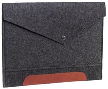 Gmakin Cover Envelope Felt Brown/Dark Grey (GM11-15) for MacBook Pro 15/Pro 16