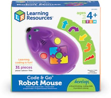 Игровой STEM-набор LEARNING RESOURCES – МЫШКА (программируемая игрушка, карточки) (LER2841)