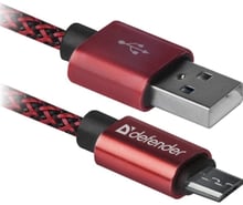 Defender USB Cable to microUSB 1m Red (87801)