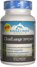 RidgeCrest Herbals, Clear Lungs Sport, 60 Vegan Capsules (RCH138)