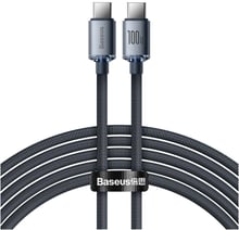 Baseus Cable USB-C to USB-C Crystal Shine 100W 2m Black (CAJY000701)