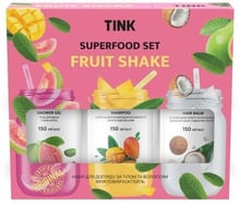 Tink Superfood Set Fruit Shake Уходовый набор Гель для душа 150 ml + Шампунь для волос 150 ml + Бальзам для волос 150 ml