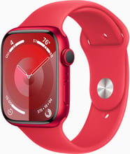 Apple Watch Series 9 45mm GPS (PRODUCT) RED Aluminum Case with (PRODUCT) RED Sport Band - S/M (MRXJ3)
