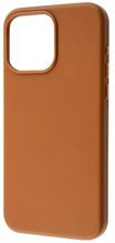 WAVE Premium Leather Edition Case with MagSafe Umber for iPhone 15