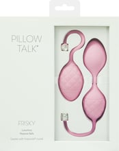 Розкішні вагінальні кульки PILLOW TALK - Frisky Pink з кристалом Сваровські