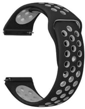 Becover Sport Band Vents Style Black-Grey for Amazfit Stratos 1/2 / 2S / 3 / GTR 2 / GTR 47mm / GTR Lite 47mm / Nexo / Pace (705810)