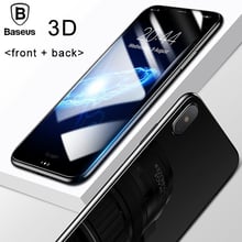 Baseus Tempered Glass Set (Front and Back) Transparent (SGAPIPHX-TZ02) for iPhone X/iPhone Xs