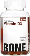T-RQ Vitamin D3 50 Витамин Д3 вкус персик, манго, клубника 60 жевательных конфет