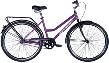 Велосипед ST 28" SPACE VOYAGER (049) тормозная рама с багажником задн St с крылом St 2024 (сливовый (м)) (OPS-SP-28-002)