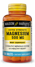 Mason Natural Magnesium 500 mg Extra Strength Магний 100 таблеток
