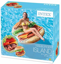 Пляжный надувной матрас - плот Intex 58780 Гамбургер, 145 х 142 см