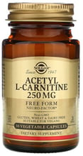 Solgar Acetyl-L-Carnitine Солгар Ацетил карнитин 250 mg 30 капсул