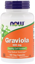 NOW Foods Graviola 500 mg 100 caps (Гуанабана, Гравиола)