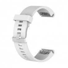 Fashion Smooth Silicone Band White for Garmin QuickFit 20
