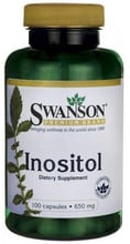 Swanson Inositol 650 mg Инозитол 100 капсул