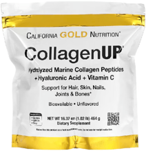 California Gold Nutrition CollagenUP Marine Hydrolyzed Collagen + Hyaluronic Acid + Vitamin C Unflavored Коллаген 464 г