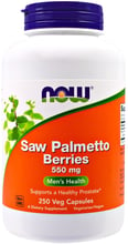 Now Foods Saw Palmetto Berries 550 mg 250 VCAPS Со пальметто (ягоды сереноа)