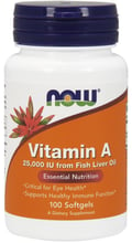 NOW Foods Vitamin A 25,000 IU Softgels 100 caps