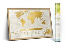 Скретч-карта мира Travel Map Geography World (Eng)