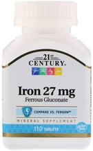 21st Century Iron 27 mg 110 Tablets