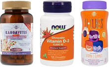 Набор Биологически Активных Добавок для детей жевательный (Multivitamin & Mineral + Vitamin D3 + Vitamin C)