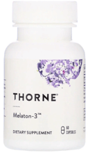 Thorne Research, Melaton-3, 60 Vegetarian Capsules (THR-78802)