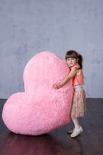 М'яка іграшка Подушка Серце 150 см рожевий