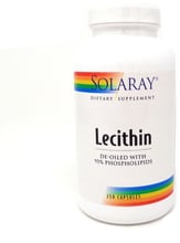 Solaray Lecithin, 1000 mg, 250 Capsules (SOR-08301)
