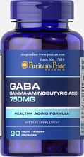 Puritan's Pride GABA (Gamma Aminobutyric Acid) 750 mg (90 caps)