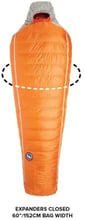 Big Agnes Torchlight UL 30 (850 Downtek) Regular orange/gray - LEFT