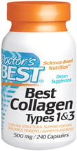 Doctor's Best Best Collagen Types 1&3 500 mg 240 Caps Коллаген 1 и 3 типа