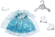 Набор одежды для куклы Baby Born - Принцесса на льду (платье, коньки, диадема)