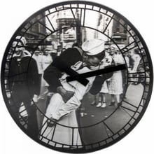 Настенные часы NeXtime 3D Kiss me in New York 39см (3214)