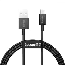 Baseus USB Cable to microUSB Superior Fast Charging 1m Black (CAMYS-01)