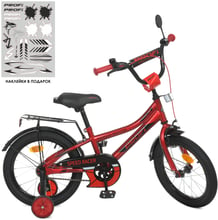 Велосипед дитячий Prof1 Y16311 Speed racer, SKD45, дзвінок, червоний (Y16311)