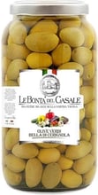 Оливки зеленые Le Bonta’ del Casale Белла ди Чериньола в рассоле 3.1 л (8020454001684)