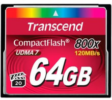 Transcend 64GB CompactFlash 800X (TS64GCF800)