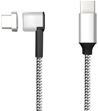 XOKO USB Cable to Cable USB-C Magnet 87W 2m Silver/Black (SC-600a)
