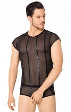 Эротический мужской комплект SoftLine - Shirt and Shorts 4608, M/L (black)