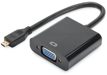Digitus Adapter microHDMI to VGA Black (DA-70460)