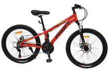 Велосипед детский Prof1 SHIMANO 21SP красно-черный (MTB2401-1)
