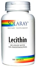 Solaray Lecithin, 1000 mg, 100 Capsules (SOR-08300)