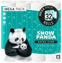 Туалетная бумага Сніжна панда EXTRA CARE 32шт Sensitive 3 слоя