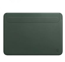 WIWU Skin Pro 2 Leather Sleeve Green for MacBook Air 13.6" M3 | M2 (2024 | 2022)