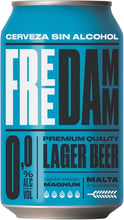 Упаковка пива безалкогольного Free Damm, светлое фильтрованное, 0% 0.33л x 24 банки (EUR8410793376138)