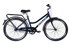 Велосипед ST 26" SPACE VOYAGER (049) тормозная рама с багажником задн St с крылом St 2024 (синий) (OPS-SP-26-025)