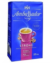 Кофе Ambassador Strong молотый 225 г (8720254065243)
