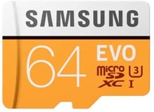 Samsung 64GB microSDXC Class 10 UHS-I U3 Evo Plus + adapter (MB-MP64GA/APC)