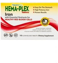 Nature's Plus Hema-Plex Комплекс для поддержания оптимального здоровья крови 10 таблеток
